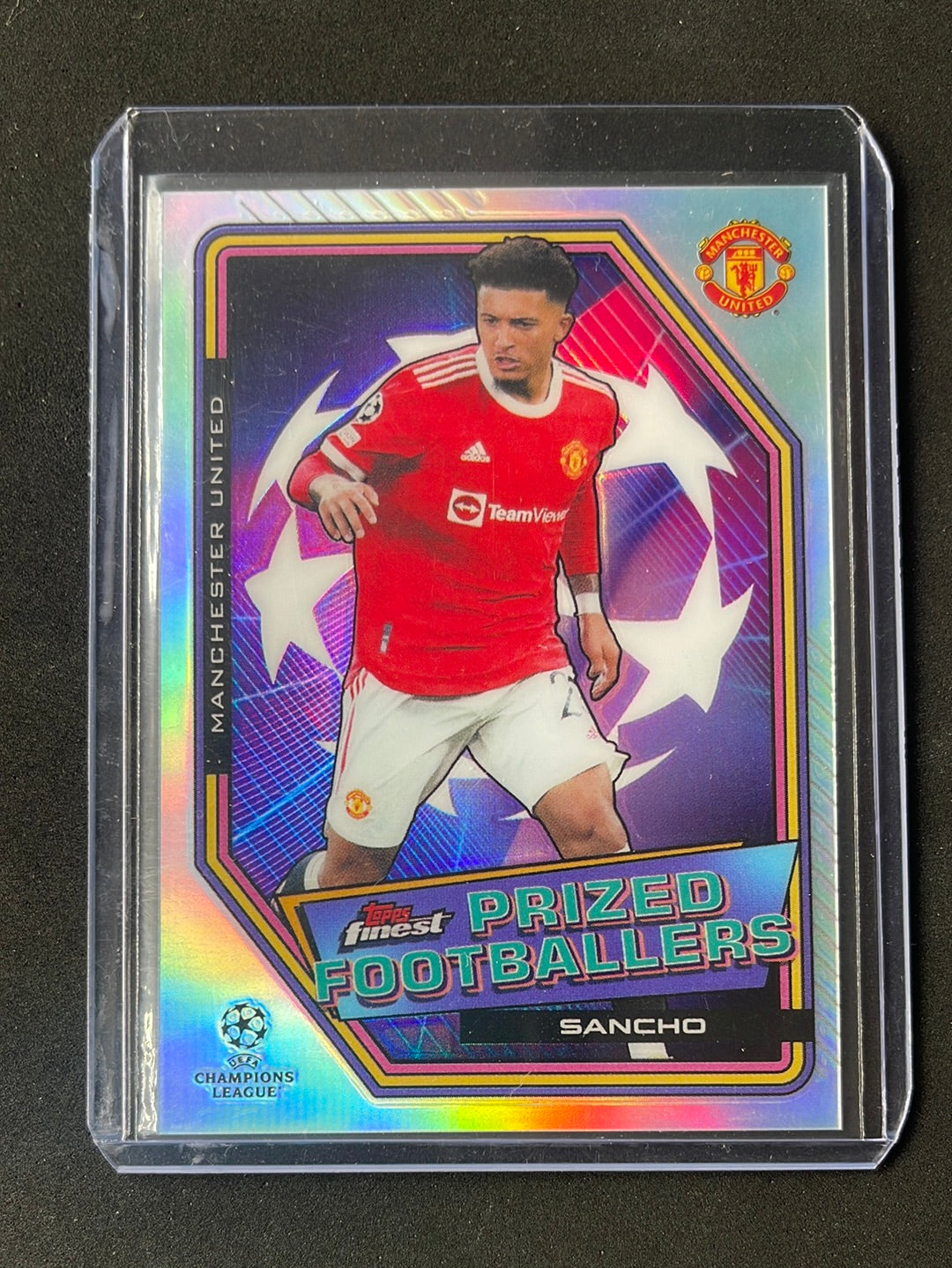 2021 22 Topps Finest Uefa Champions League Soccer Jadon Sancho Prized