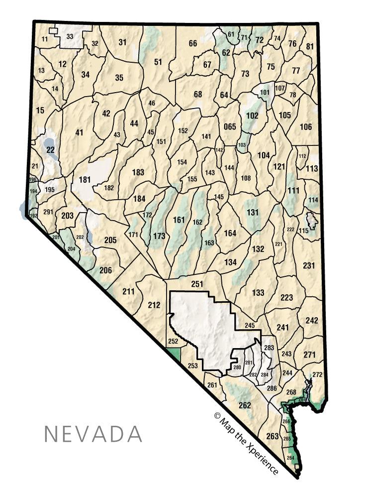 Nevada Hunt Unit Map Nevada Hunting Maps | Mobile Maps | Gps Accurate | Avenza Map App –  Mapthexperience.com