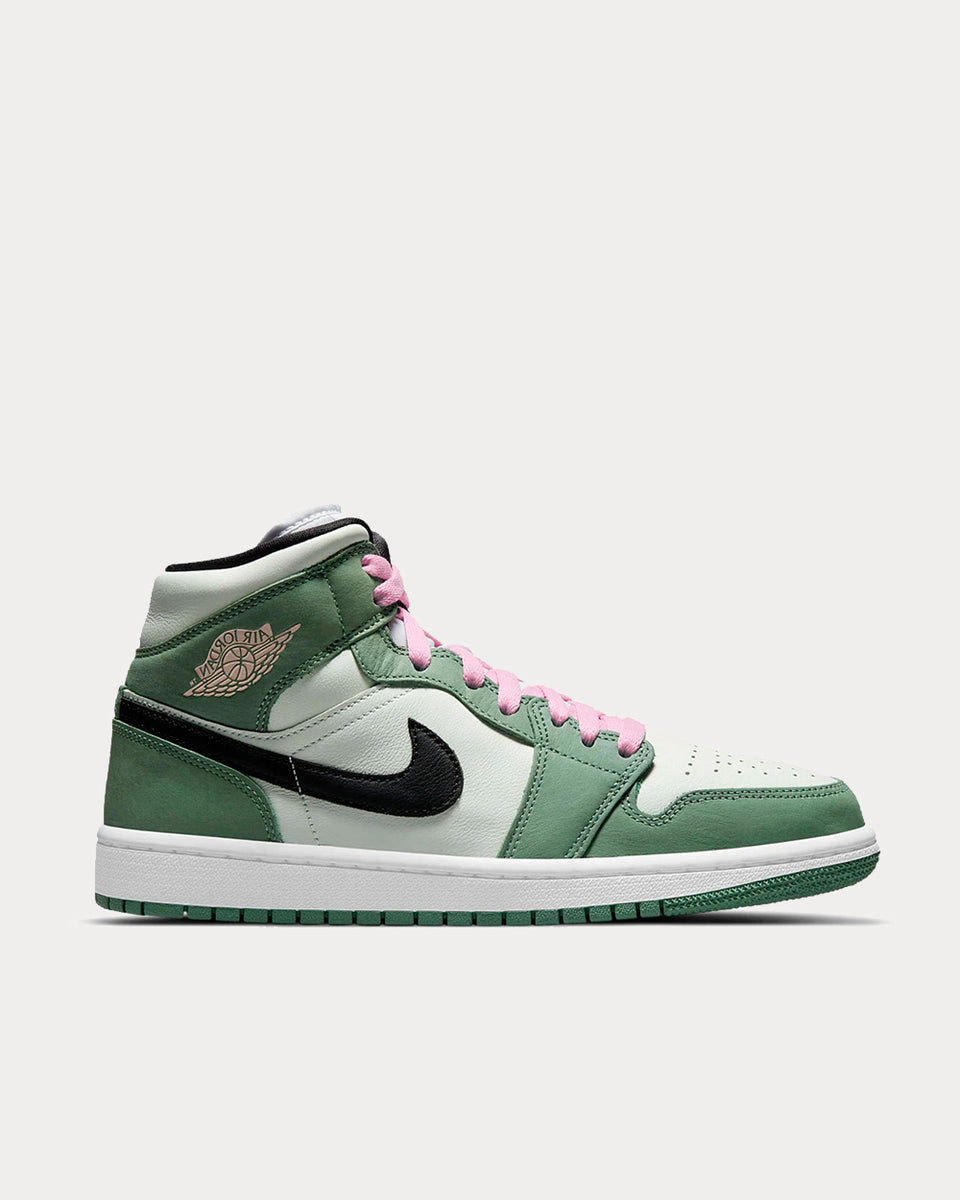 black green and pink jordans