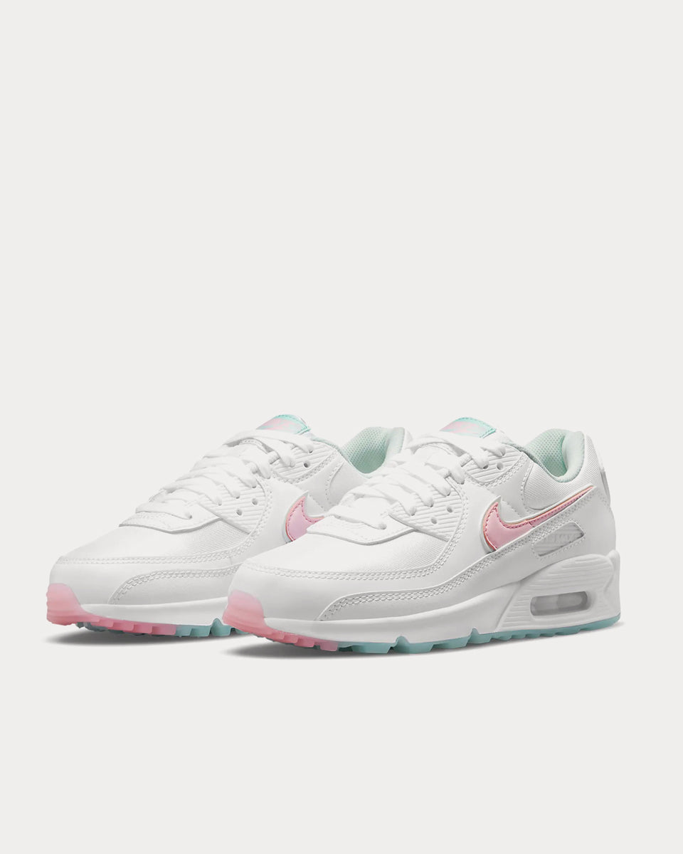 Nike Air Max 90 White / Barely Green Light Dew / Arctic Punch Low Top - Sneak in Peace