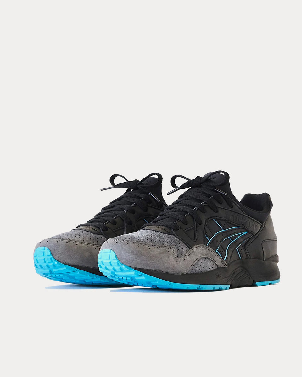 Asics x Kith Gel-Lyte V Leatherback Black Low Top Sneakers - in