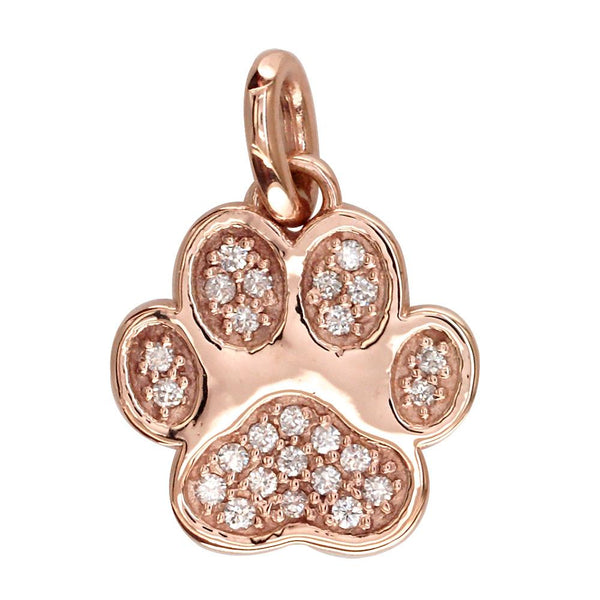 dog paw necklace charm