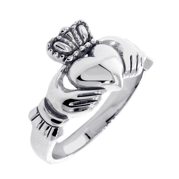 Gents Or Ladies Claddagh Wedding Ring In Sterling Silver Sziro Jewelry