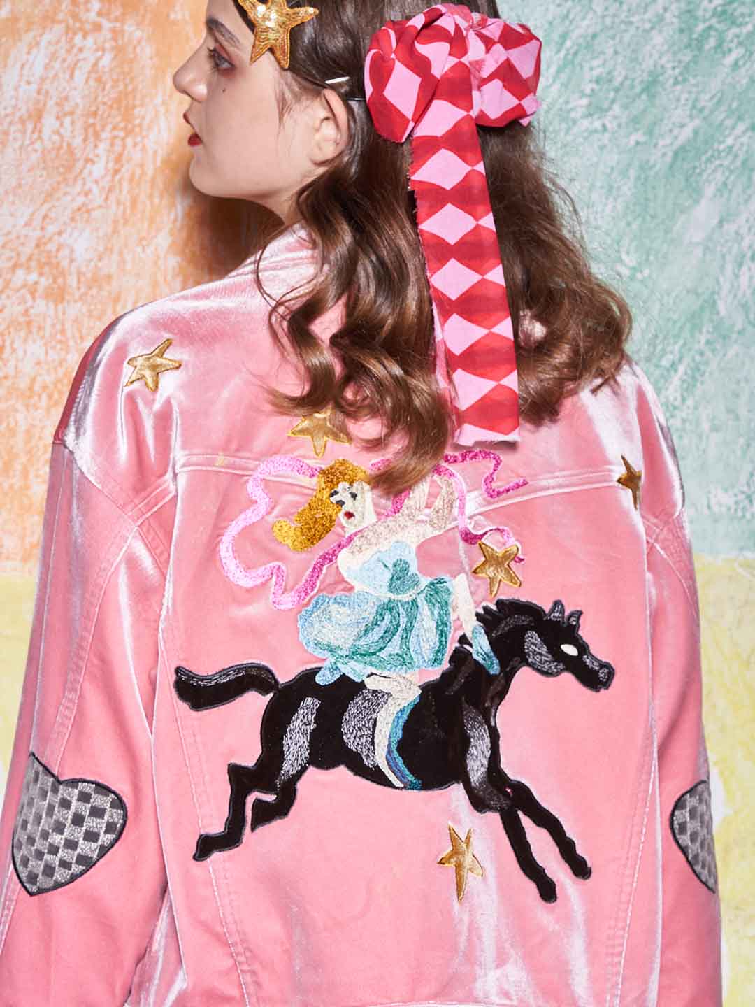 Unlogical Poem Circus Velvet Embroidered Jacket