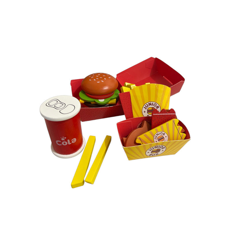 squirrel play wooden hamburger set