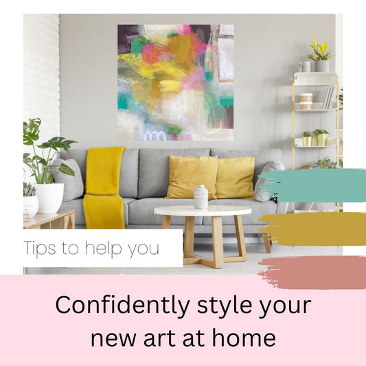 Confidently style your new art at home