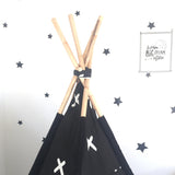 Criss Cross Teepee - Black
