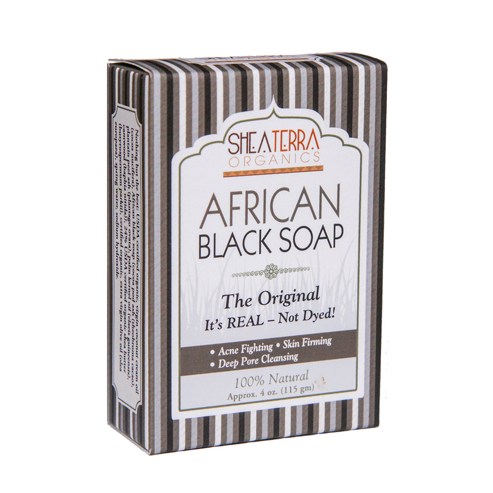 Shea Terra Authentic African Black Soap 115g