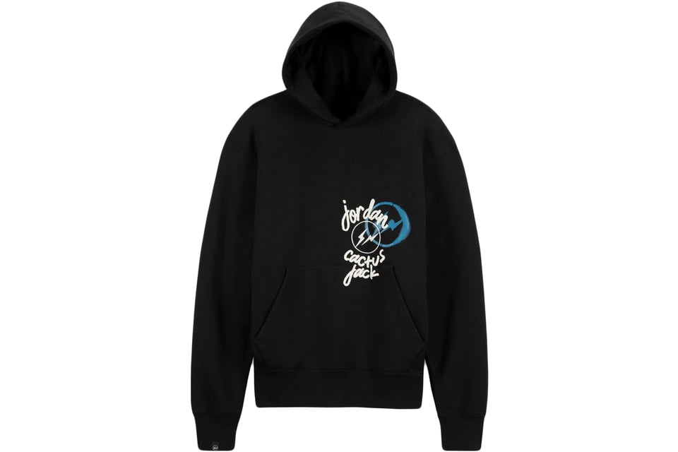 Travis Scott Jordan Black Fragment Hoodie L