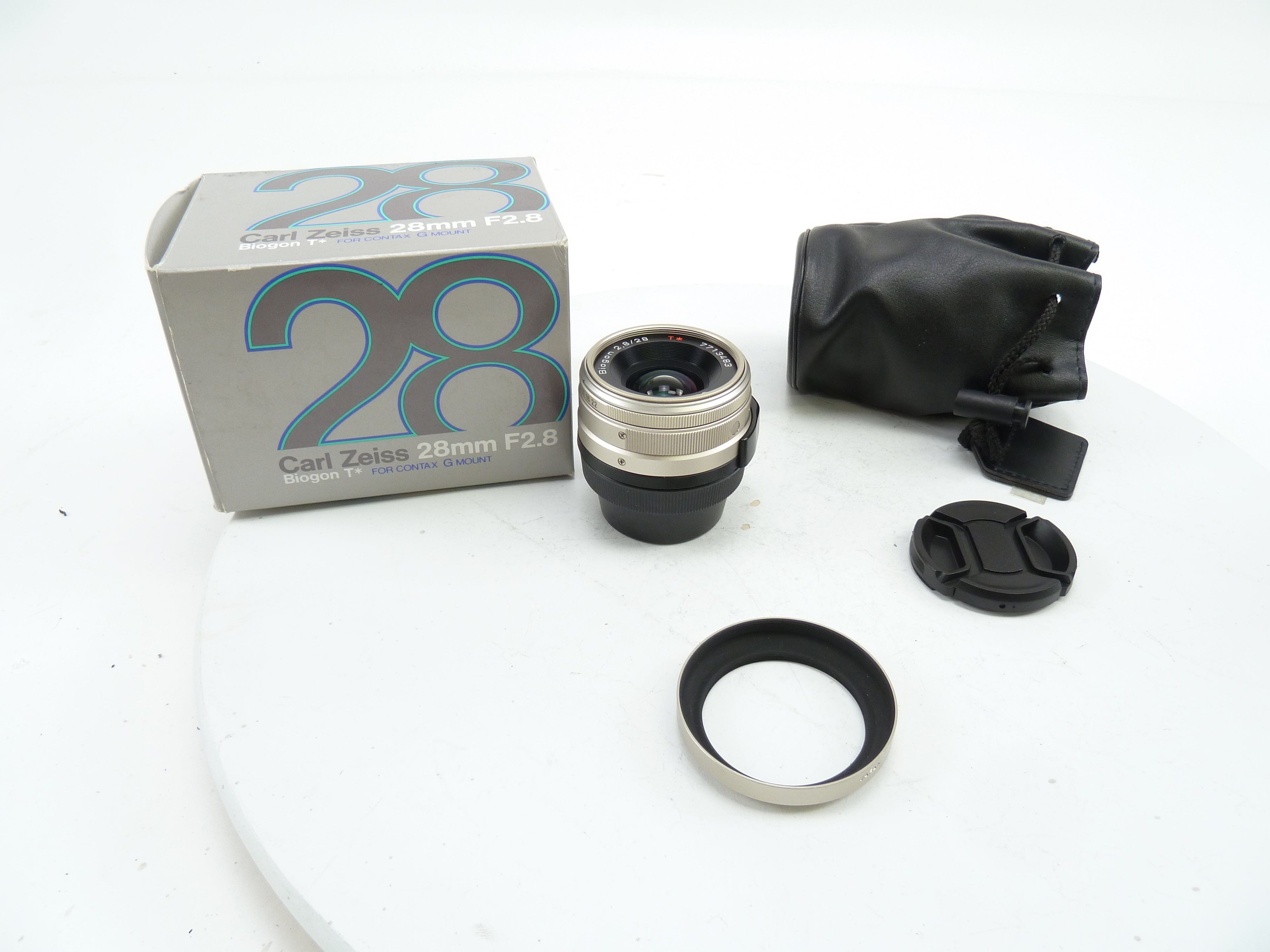 レッド系 Contax Biogon T* 28mm F2.8 G Black SET - 通販 - www