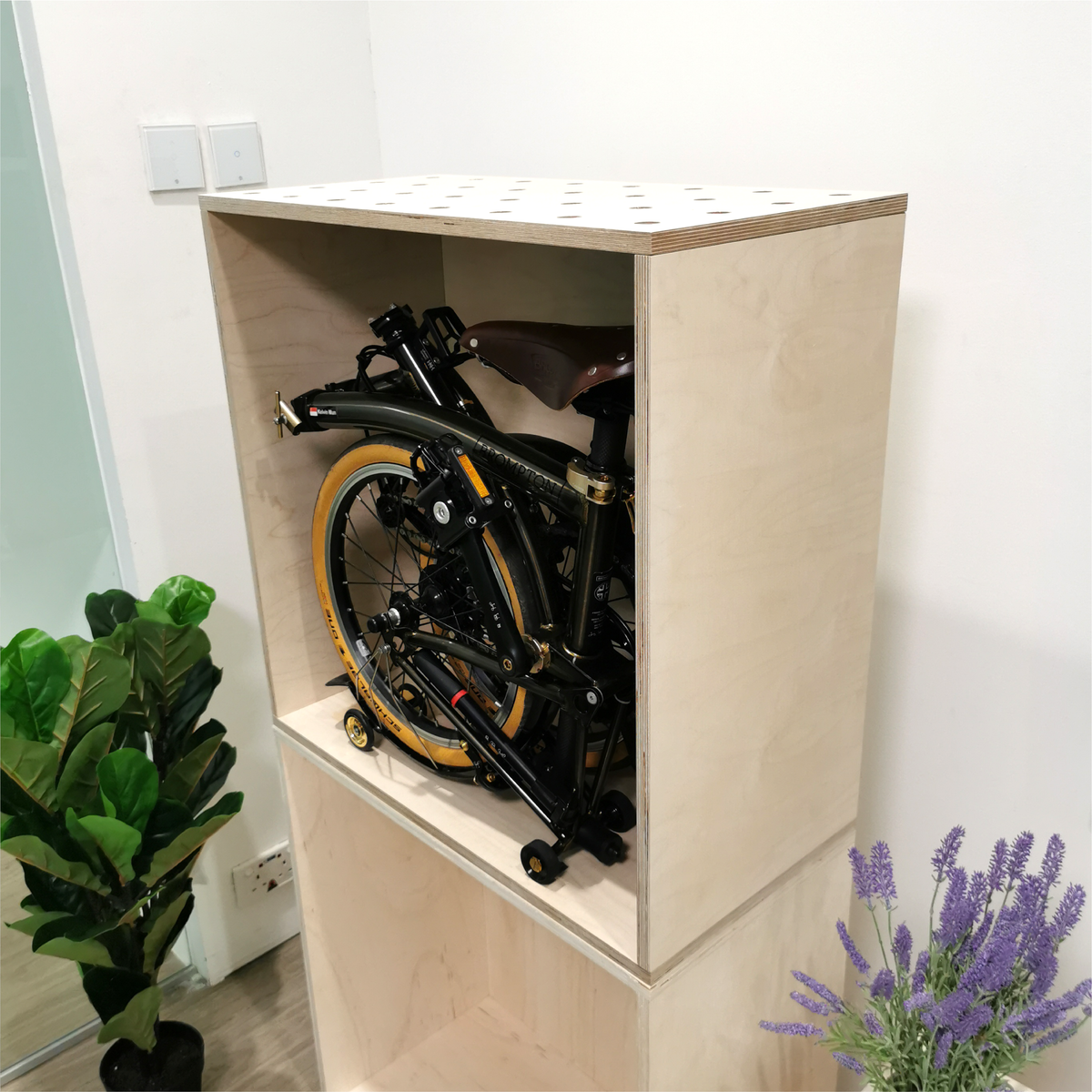 folding bike storage