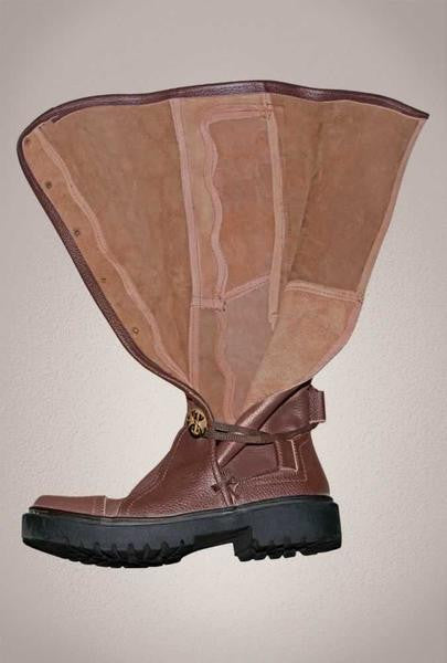 Men's Brown Leather Knee High 