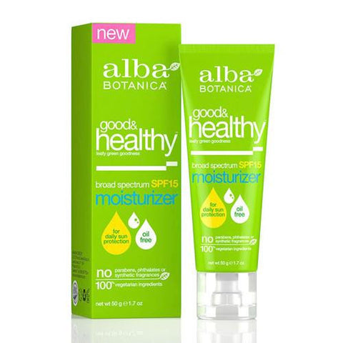 Alba Botanica Good & Healthy Broad Spectrum Spf 15 Moisturizer - 1.7 Oz - Humble + Lavi