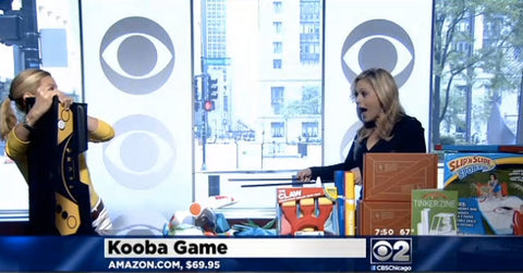 CBS anchor makes her shot at the KOOBA board.
