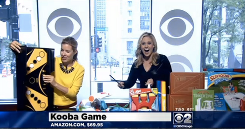 CBS anchor is delighted by her KOOBA shot!