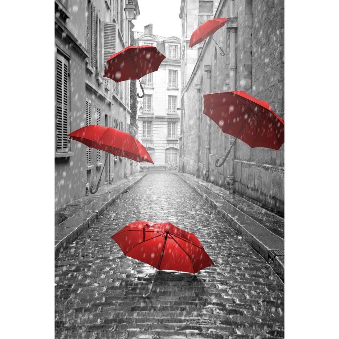 Raining Umbrellas Wall Art | The Canvas Art Factory Australia
