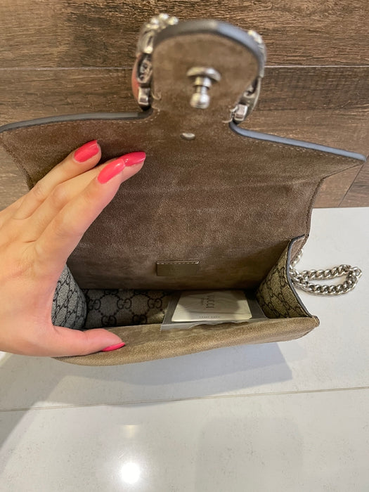 Bolsa Gucci Dionysus Pequena Bege