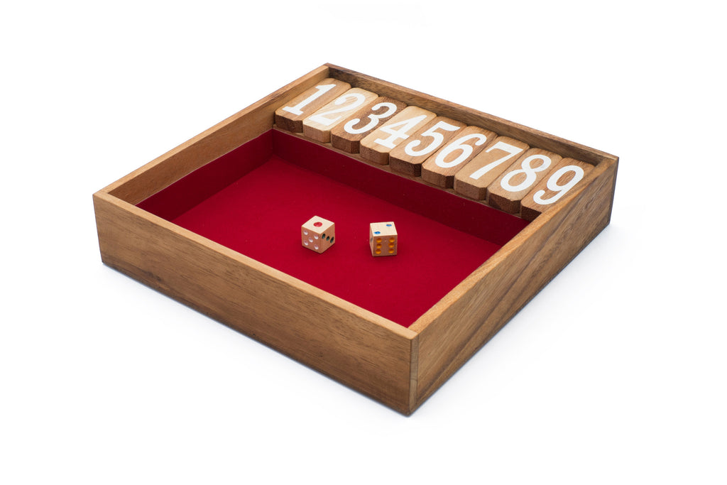 shut the box wooden game