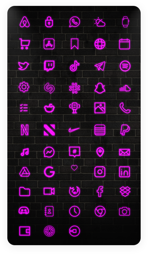 Featured image of post Neon Pink Iphone Icons : 100 red neon app icons, neon aesthetic ios 14 icons, iphone icon pack neon, neon widgets, iphone icons red, neon red app covers make your homescreen unique with a professionally designed app icons for ios 14!