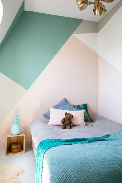 Colour blocking kids room ideas