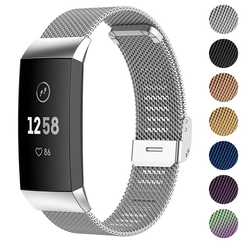 Verouderd Ongewijzigd dak Milanese Mesh Band for Fitbit Charge 3 & Charge 4 | North Street Watch Co.