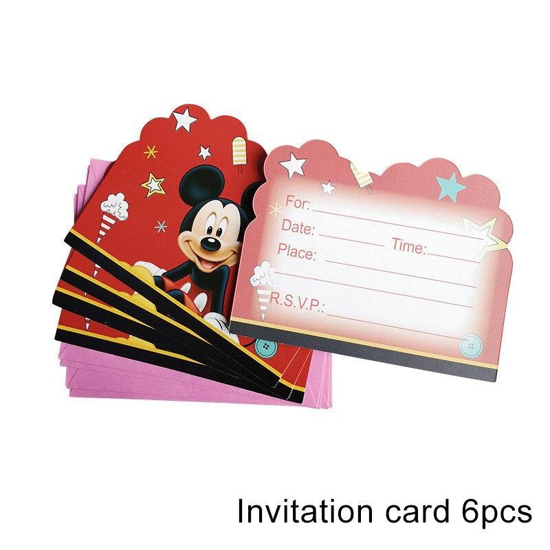 Mickey Mouse Party Invitation Cards - KidzillaFun.shop