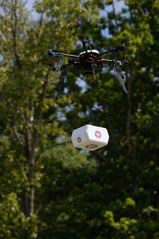 Flirtey drone payload delivery in Virginia