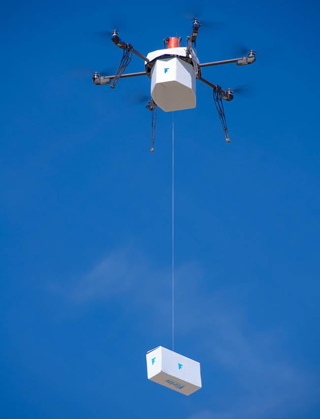 flirtey urban drone delivery