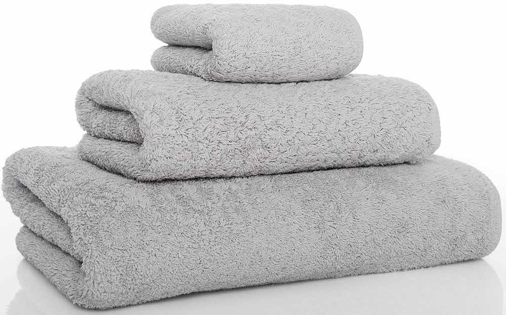 Graccioza Long Double Loop Bath Towel in Silver color