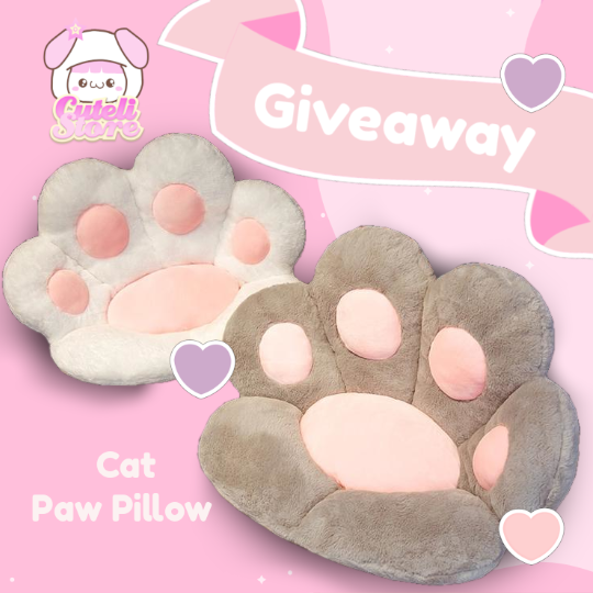 Closed - Cutelistore Catpaw Cushion Giveaway - Cuteli Store