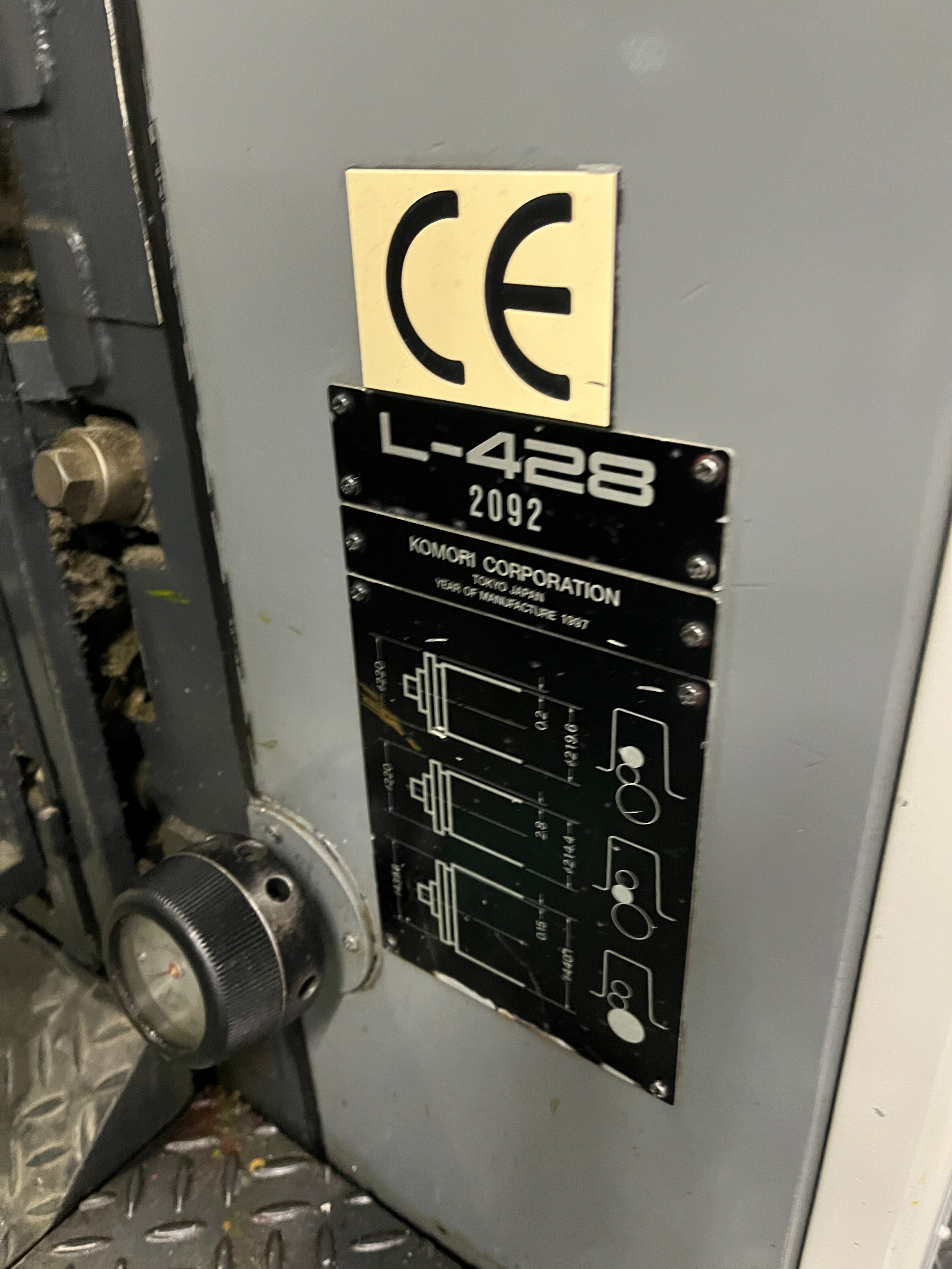 1997 Komori 428 + Coater