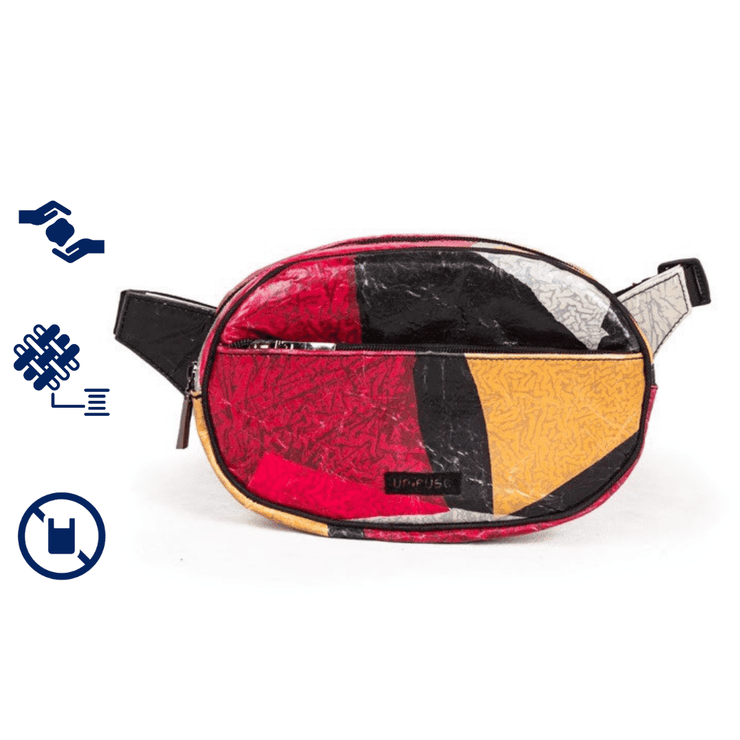 Red Fusion | Red | Fanny Pack, Waist Bag | Upcycling | Up-fuse | EcoCart Shop