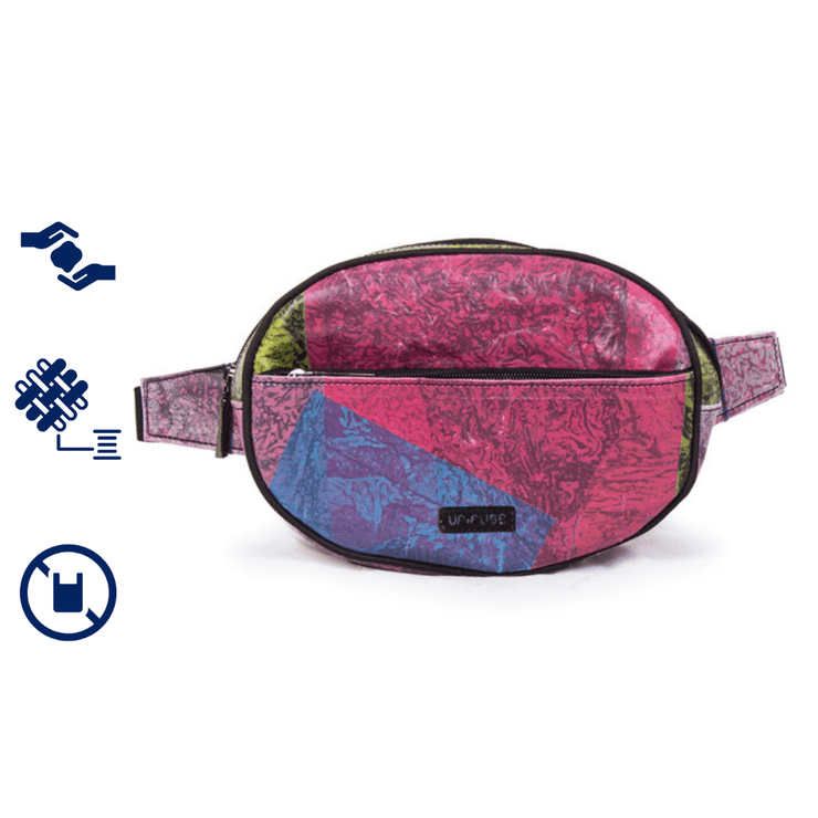 Colorful | Pink | Fanny Pack, Waist Bag | Upcycling | Up-fuse | EcoCart Shop