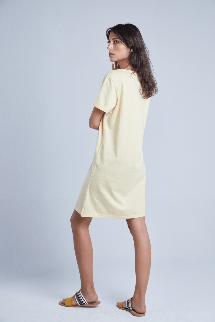 Yellow, Shirt Dress, for her, Recycled | Loop | EcoCart Shop
