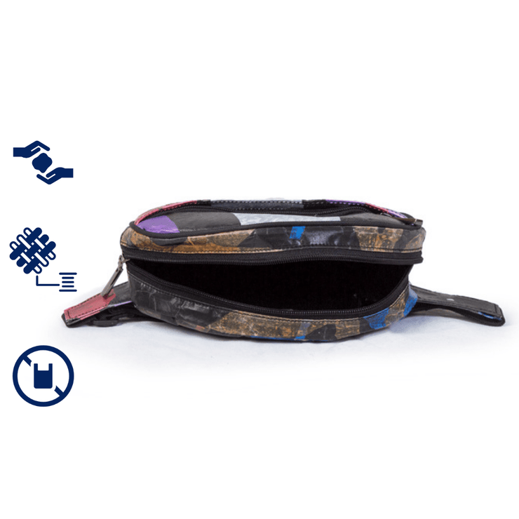 Colorful | Red | Fanny Pack, Waist Bag | Upcycling | Up-fuse | EcoCart Shop