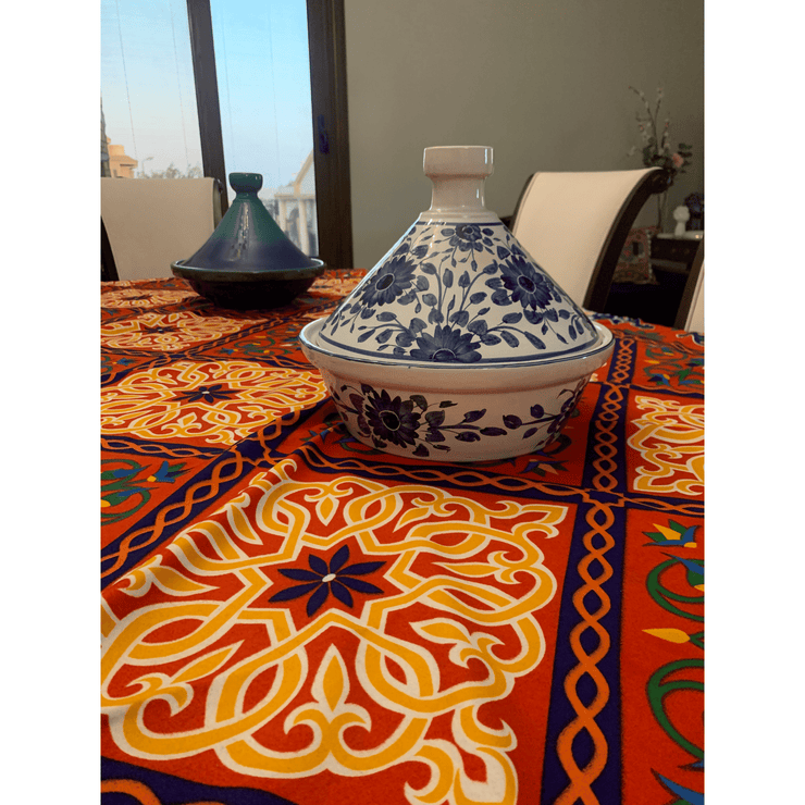 Moroccan Tagine | cooking tagine | Blue and green | Kitchen ware | EcoCart Shop