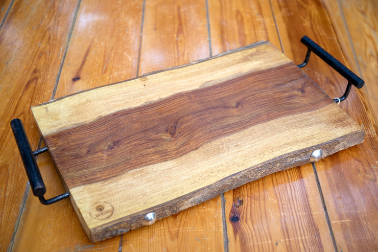 wooden handle tray | Wooden plate