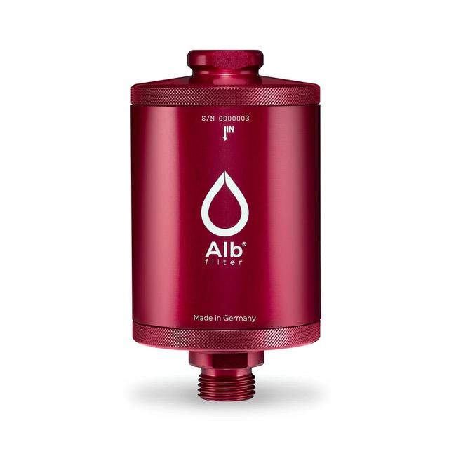 Red Alb shower filter casing | EcoCart Shop