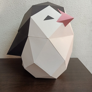 Penguin Origami statue