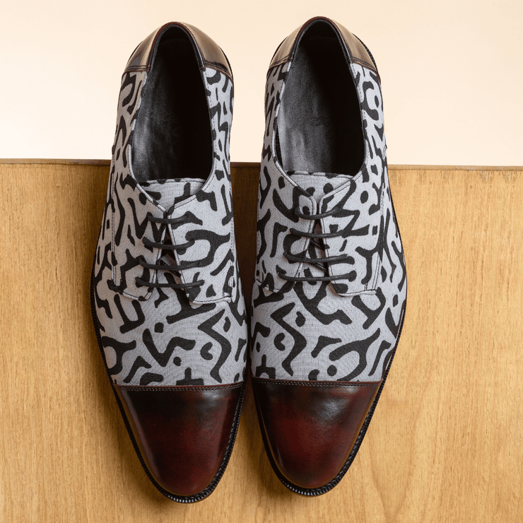 Repellent zebra fabric leather shoes | Lead | EcoCart