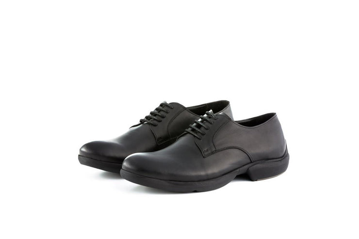 Black Comfort leather Derby shoes for men, Men shoes | EcoCart Shop
