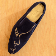 Embroidered blue shoes | Lead | EcoCart
