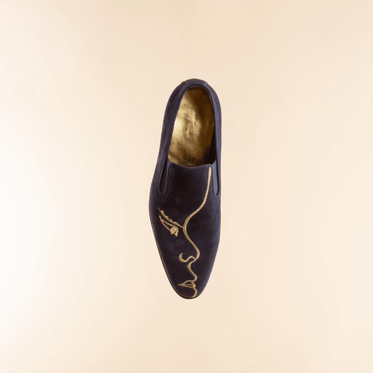 Embroidered blue shoes | Lead | EcoCart