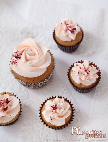 Phoenix Sweets Rose Earl Grey Cupcake