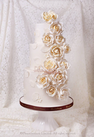Phoenix Sweets - Wedding Cake White Sugar Rose