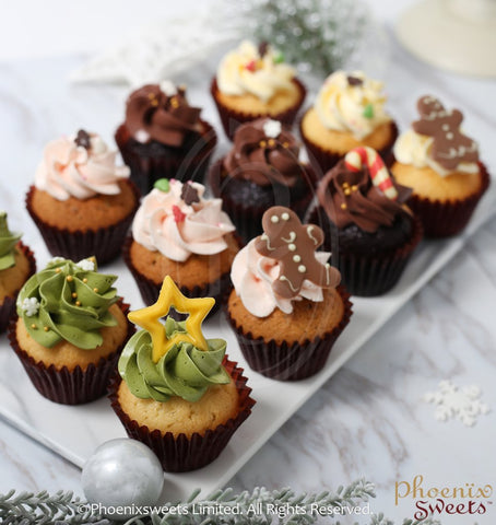 Phoenix Sweets 心機 Mini Cupcake 蛋糕 散水餅 香港 Hong Kong Christmas Xmas 聖誕