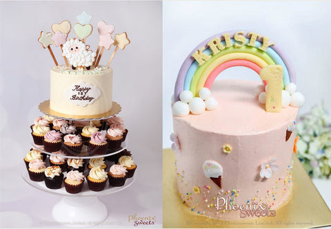 Phoenix Sweets Mini Cupcake Tower Rainbow Cake