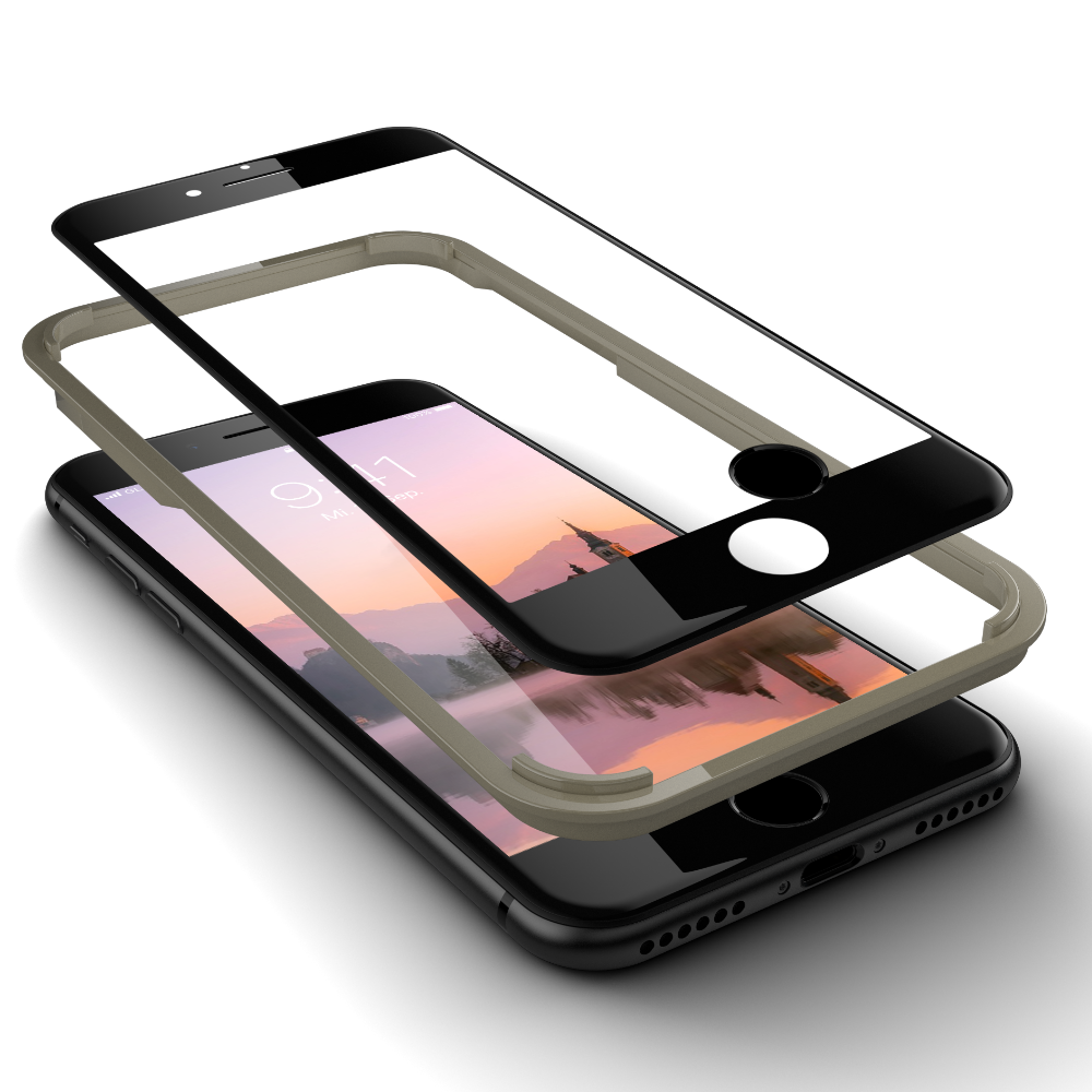 Displayschutz 2.0 4D inkl. Touch ID Button für die iPhone 6 / 6S (Plus) Modelle