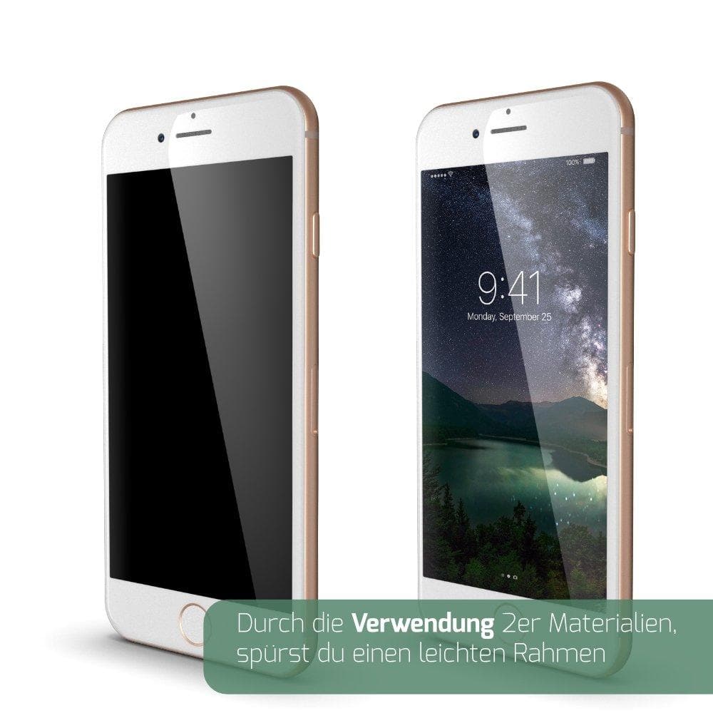 GLAZ iPhone 7 Plus Displayschutz Hybrid inkl. Touch ID Button in weiß - GLAZ Displayschutz