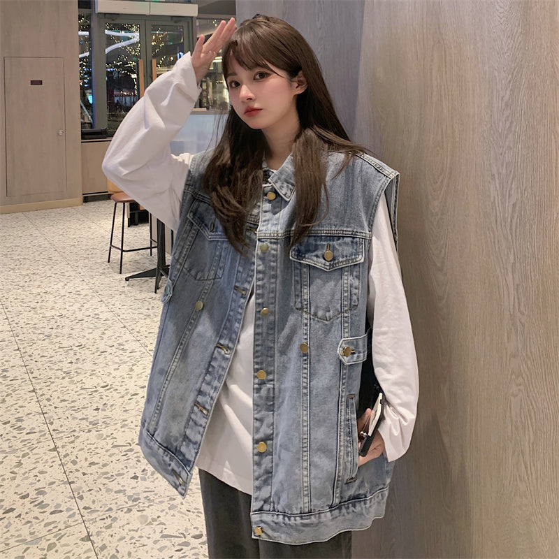 soduk デニムベストwave denim jacket 第1位獲得！ レディース | bca